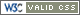 Valid CSS 2.1